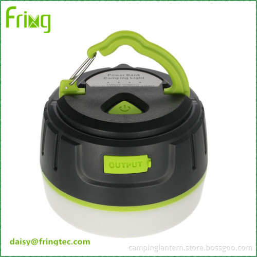 Super magnet on top led camping lantern power bank 5200mAh for tents